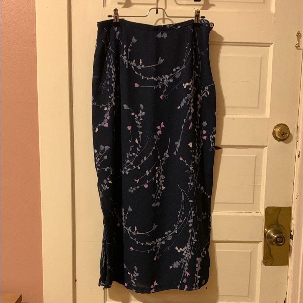 Hunt Club Navy Maxi Pencil Skirt
